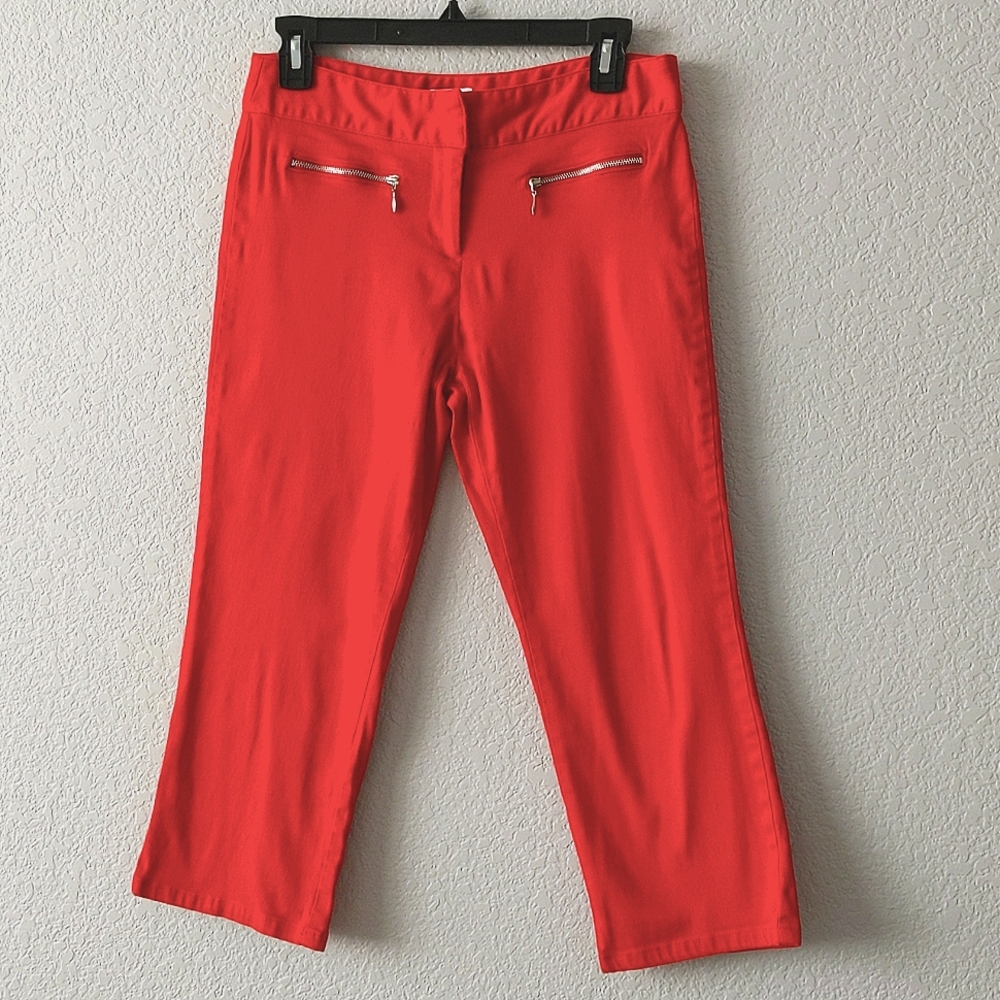 No Boundaries Red Capris